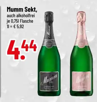 trinkgut Mumm sekt Angebot