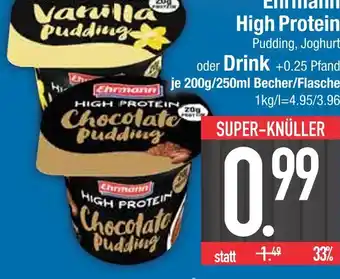 Edeka Ehrmann high protein vanilla pudding Angebot