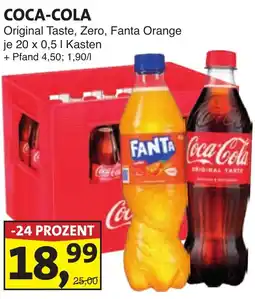 Lösch Depot COCA-COLA Original Taste, Zero, Fanta Orange Angebot