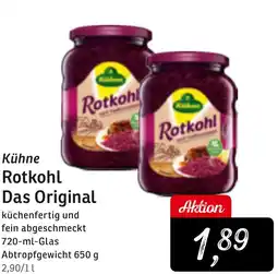 KONSUM Kühne Rotkohl Das Original Angebot