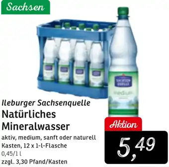 KONSUM Ileburger Sachsenquelle Natürliches Mineralwasser Angebot