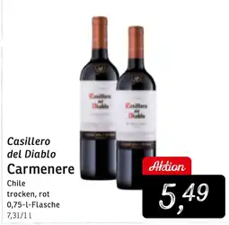 KONSUM Casillero del Diablo Carmenere Angebot