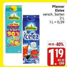 Marktkauf Pfanner ice tea born in the 90's Angebot