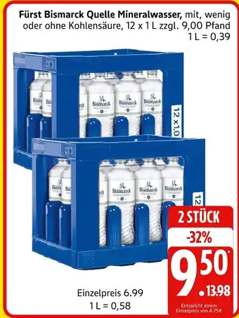 Marktkauf Fürst bismarck quelle mineralwasser Angebot