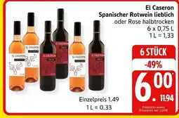Marktkauf El caseron spanischer rotwein lieblich Angebot