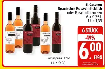 Marktkauf El caseron spanischer rotwein lieblich Angebot
