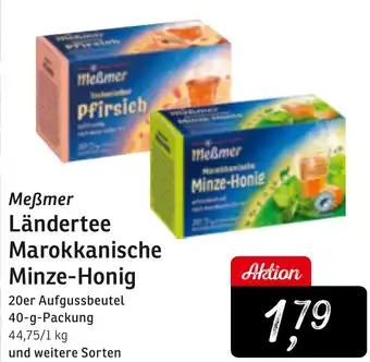 KONSUM Meẞmer Ländertee Marokkanische Minze-Honig Angebot