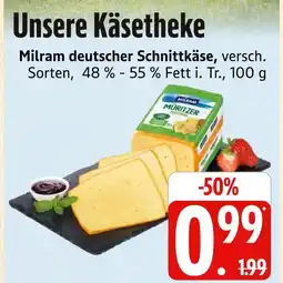 Marktkauf Milram deutscher schnittkäse Angebot