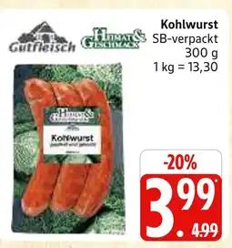 Marktkauf Gutfleisch kohlwurst Angebot