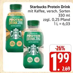 Marktkauf Starbucks protein drink Angebot