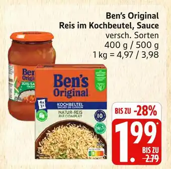 Marktkauf Ben’s original reis im kochbeutel Angebot