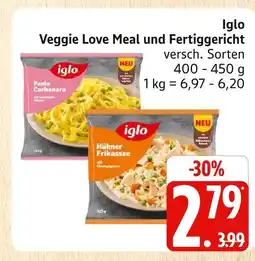 Marktkauf Iglo veggie love meal und fertiggericht Angebot