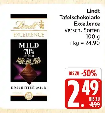 Marktkauf Lindt tafelschokolade excellence Angebot
