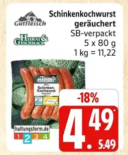 Marktkauf Gutfleisch schinkenkochwurst geräuchert Angebot