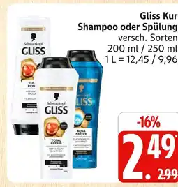 Marktkauf Schwarzkopf gliss kur total repair shampoo Angebot