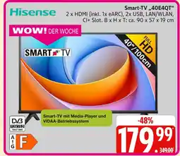Marktkauf Hisense smart-tv „40e4qt” Angebot
