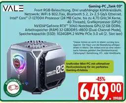 Marktkauf Vale gaming-pc „tank 03“ Angebot