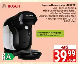 Marktkauf Bosch kapselkaffeemaschine „tas112e“ Angebot