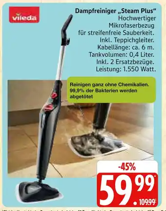 Marktkauf Vileda dampfreiniger „steam plus“ Angebot