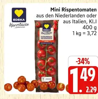 Marktkauf Edeka herzstücke mini rispentomaten aus den niederlanden Angebot
