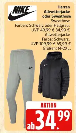Marktkauf Nike sweathose Angebot