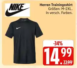 Marktkauf Nike herren trainingsshirt Angebot