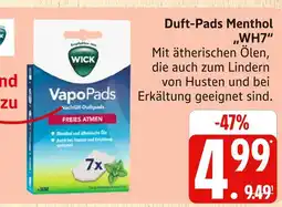 Marktkauf Wick duft-pads menthol wh7 Angebot