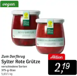 KONSUM Zum Dorfkrug Sylter Rote Grütze Angebot