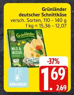 Edeka Grünländer deutscher schnittkäse Angebot