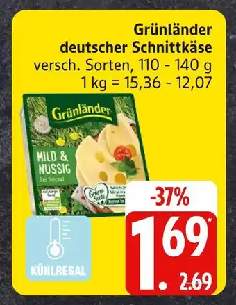 Edeka Grünländer deutscher schnittkäse Angebot