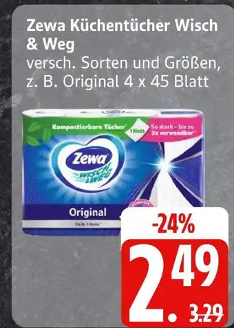 Edeka Zewa küchentücher wisch & weg Angebot