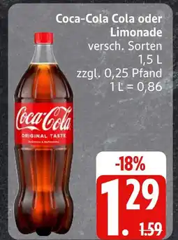 Edeka Coca-cola cola oder limonade Angebot