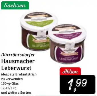 KONSUM Dürrröhrsdorfer Hausmacher Leberwurst Angebot