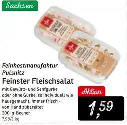 KONSUM Feinkostmanufaktur Pulsnitz Feinster Fleischsalat Angebot