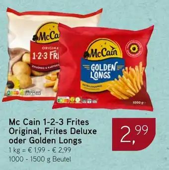 Dornseifer Mc Cain 1-2-3 Frites Original, Frites Deluxe oder Golden Longs Angebot