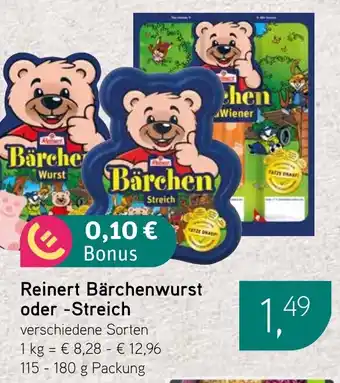 Dornseifer Reinert Bärchenwurst oder -Streich Angebot