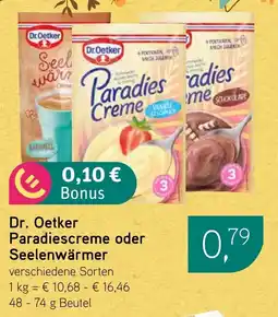 Dornseifer Dr. Oetker Paradiescreme oder Seelenwärmer Angebot