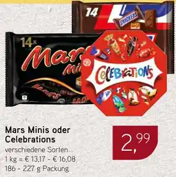 Dornseifer Mars Minis oder Celebrations Angebot