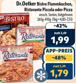 Aktiv Irma Dr.Oetker Bistro Flammkuchen, Ristorante Piccola oder Pizza Angebot