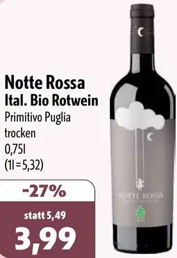 Aktiv Irma Notte Rossa Ital. Bio Rotwein Angebot