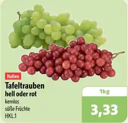 Aktiv Irma Tafeltrauben hell oder rot Angebot