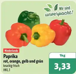 Aktiv Irma Paprika rot, orange, gelb und grün Angebot
