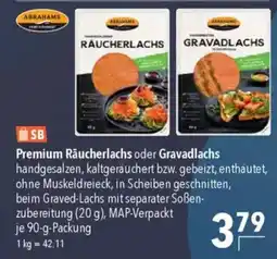 CITTI Markt ABRAHAMS Premium Räucherlachs oder Gravadlachs Angebot