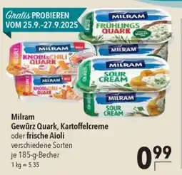 CITTI Markt Milram Gewürz Quark, Kartoffelcreme oder frische Aioli Angebot