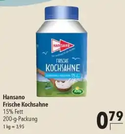 CITTI Markt Hansano Frische Kochsahne Angebot