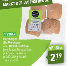 CITTI Markt Herzberger Bio Mehrkorn- oder Dinkel-Brötchen Angebot