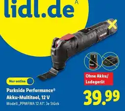 Lidl Parkside Performance Akku-Multitool, 12 V Angebot