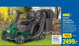 Lidl Parkside Akku-Aufsitzrasenmäher, 48 V Angebot