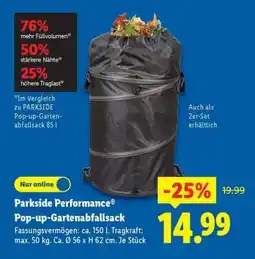 Lidl Parkside Performance Pop-up-Gartenabfallsack Angebot
