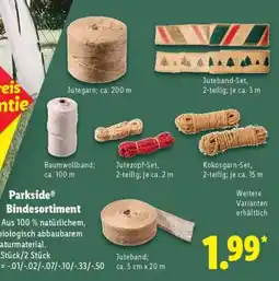 Lidl PARKSIDE Bindesortiment Angebot